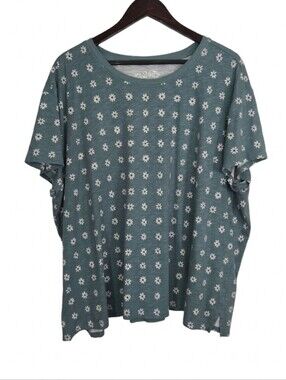 Maurices floral print crew neck short sleeve tee